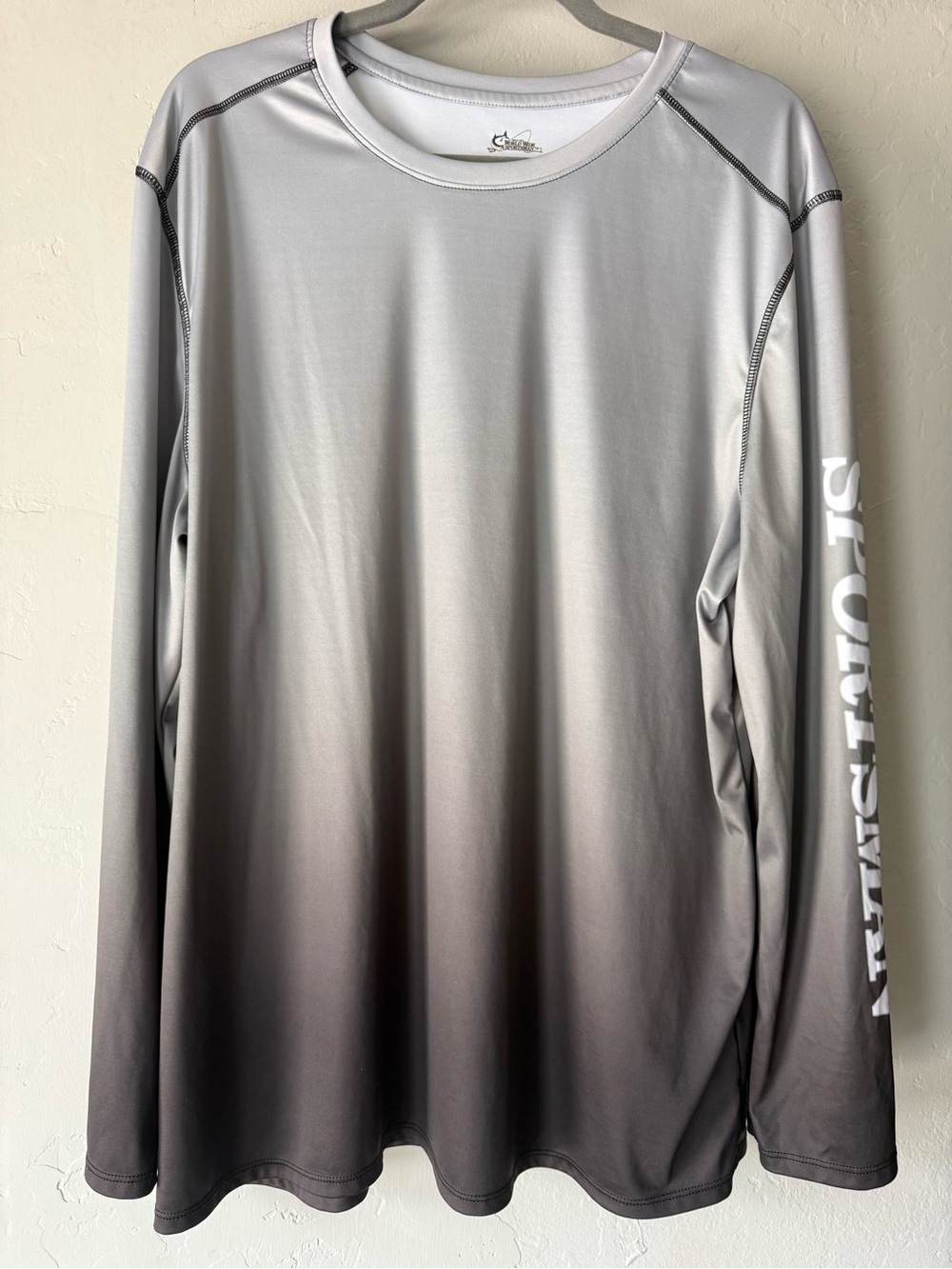 World Wide Sportsman Performance Fishing Shirt Gray Long Sleeve 2XL